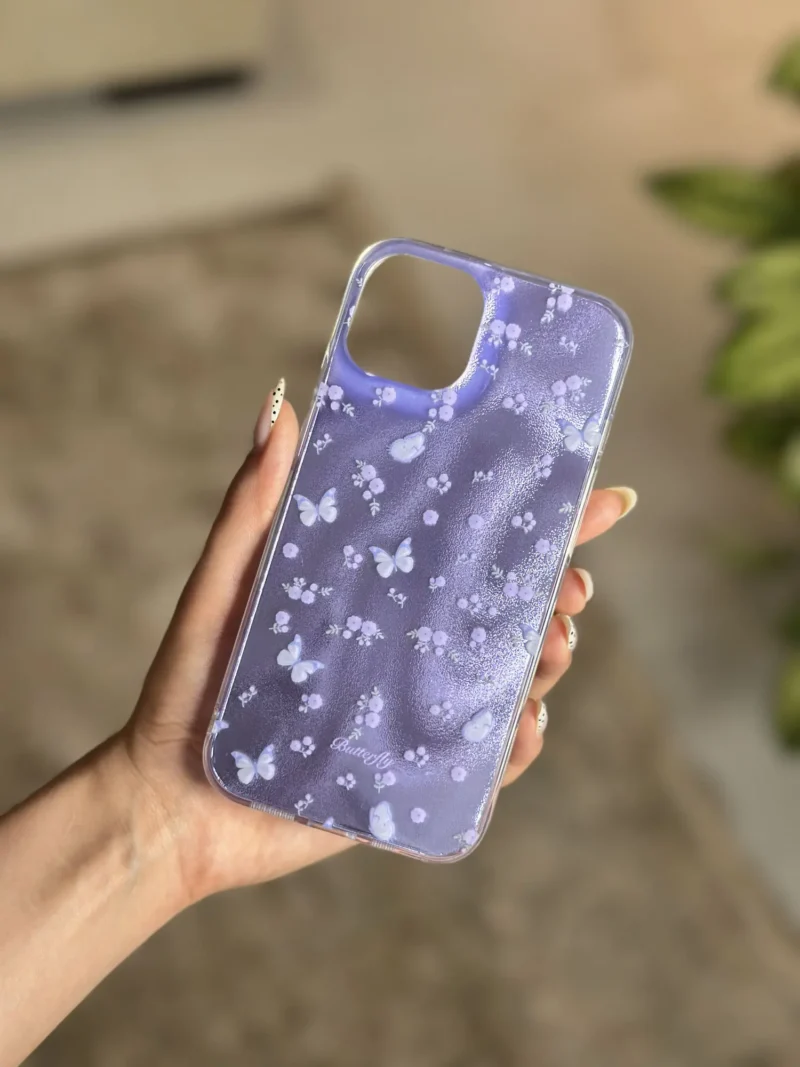 قاب گوشی گل ریز یاسی